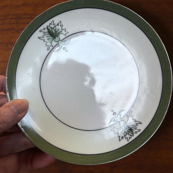 Vintage Wall Plate Trio – French Country & Early Deco Mix (Stouffer Hand-Painted - Picture 4 of 11